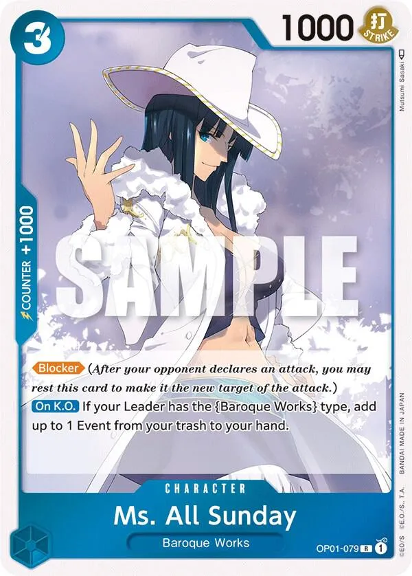 Ms. All Sunday — Romance Dawn — One Piece Card Game