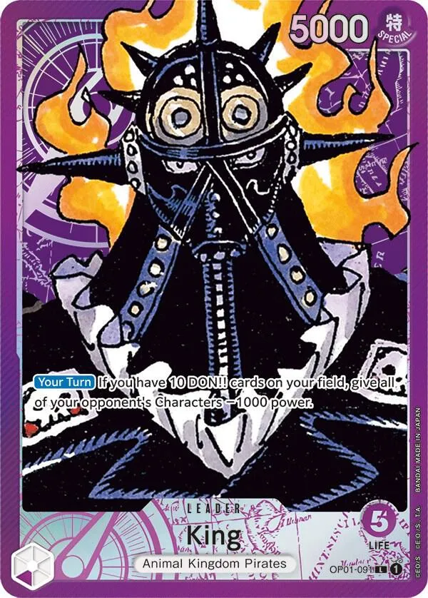 King (091) (Parallel) — Romance Dawn — One Piece Card Game