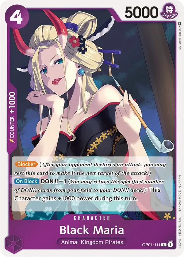 Black Maria — Romance Dawn — One Piece Card Game