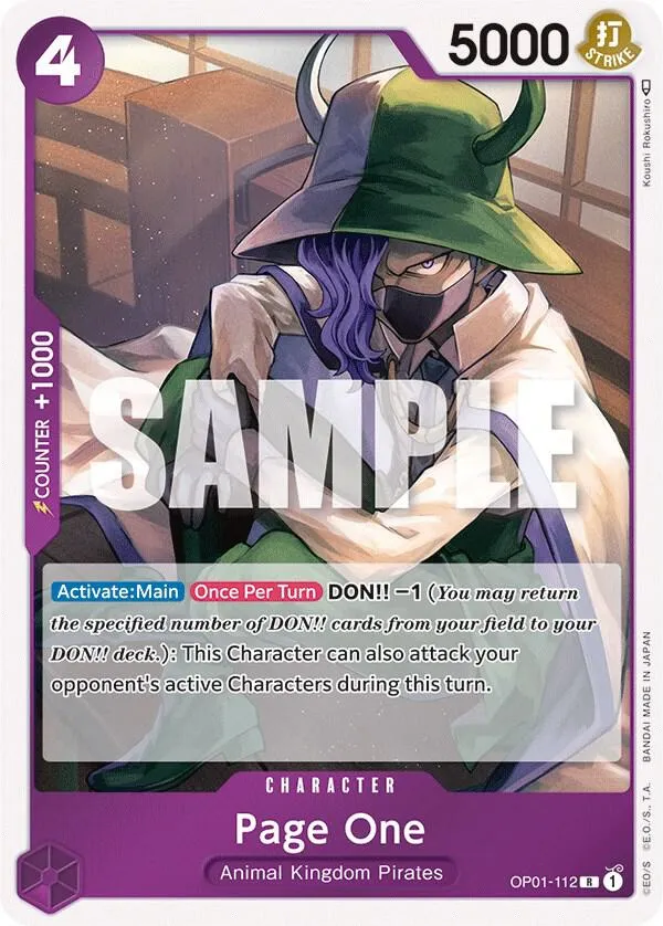 Page One — Romance Dawn — One Piece Card Game