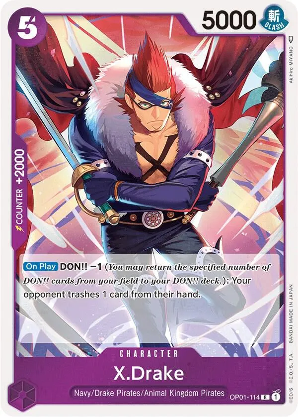 X.Drake (114) — Romance Dawn — One Piece Card Game