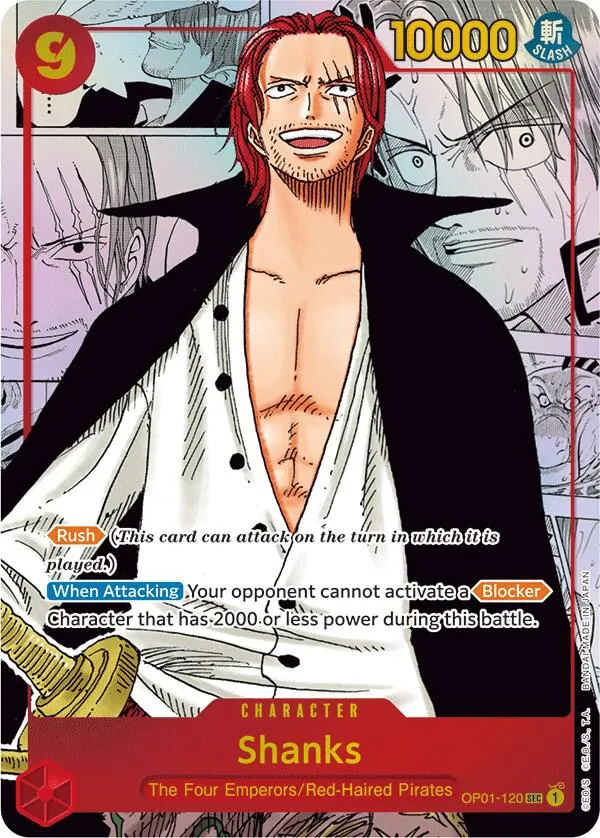 Shanks (Parallel) (Manga) (Alternate Art) — Romance Dawn — One Piece Card Game