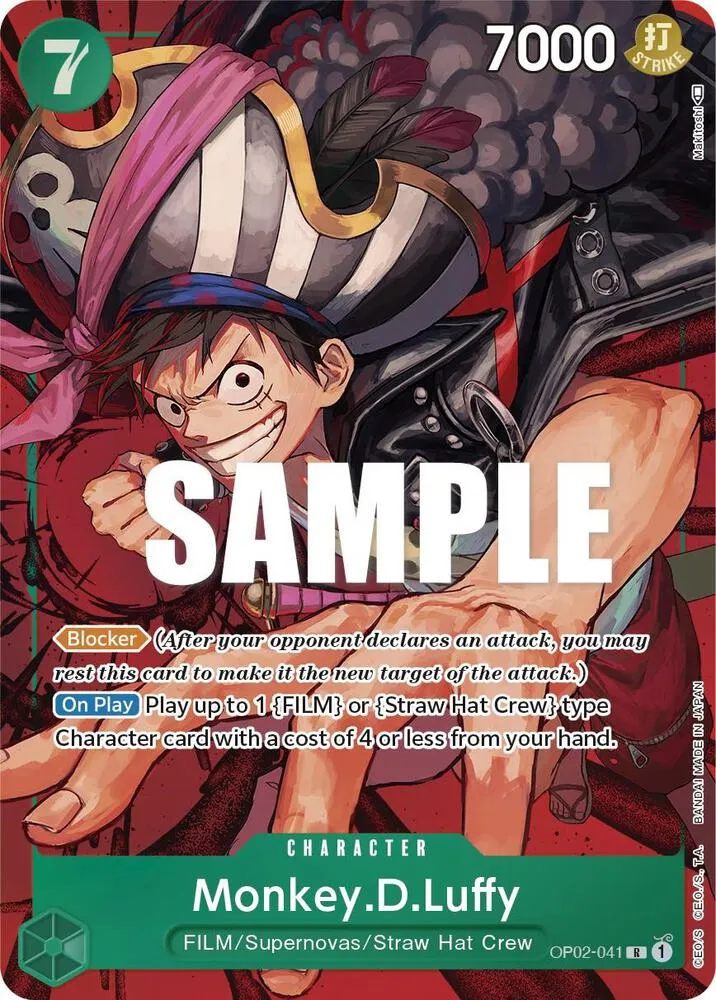 Monkey.D.Luffy (041) (Alternate Art) — Paramount War — One Piece Card Game