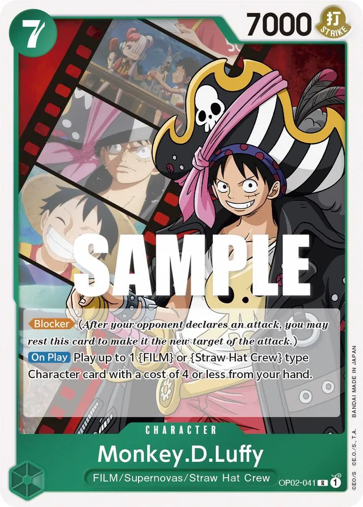 Monkey.D.Luffy (OP02-041) — Paramount War — One Piece Card Game