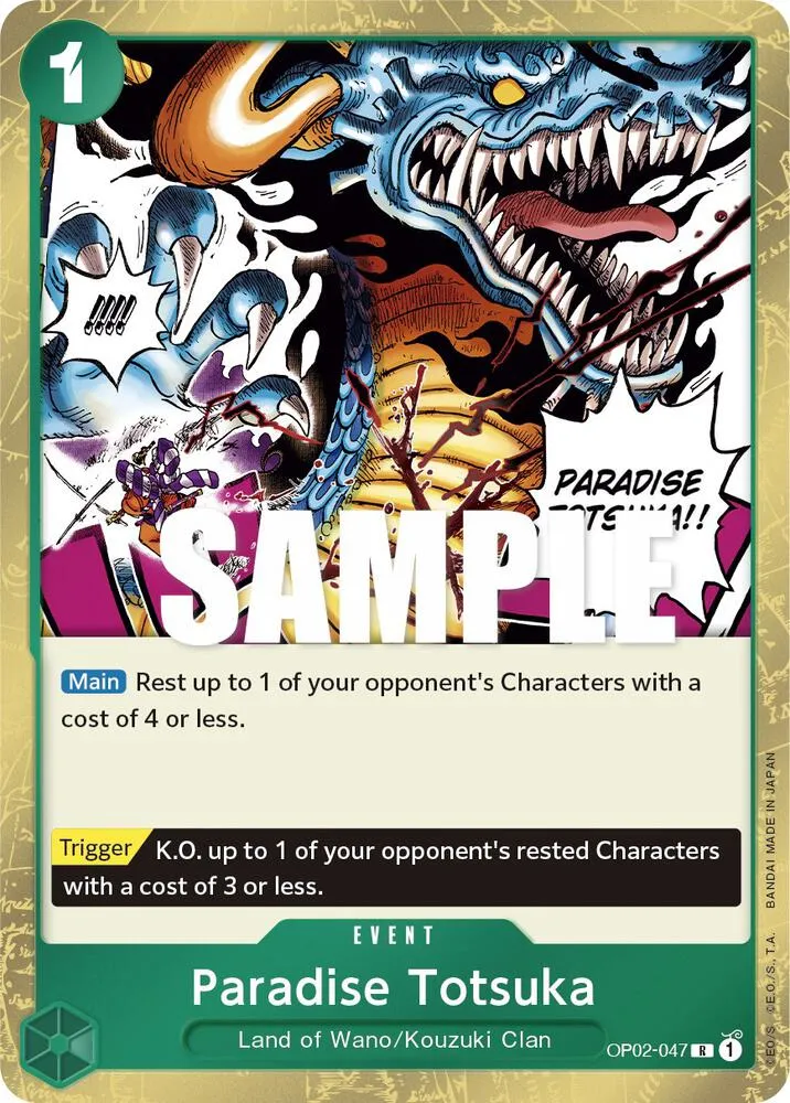 Paradise Totsuka — Paramount War — One Piece Card Game