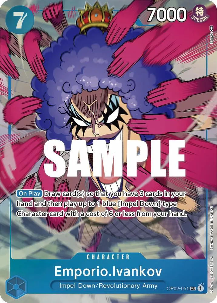 Emporio.Ivankov (051) (Alternate Art) — Paramount War — One Piece Card Game
