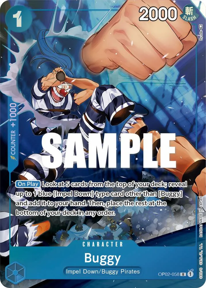 Buggy (Alternate Art) — Paramount War — One Piece Card Game