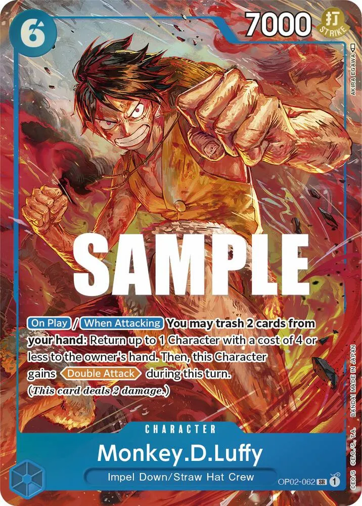 Monkey.D.Luffy (062) (Alternate Art) — Paramount War — One Piece Card Game