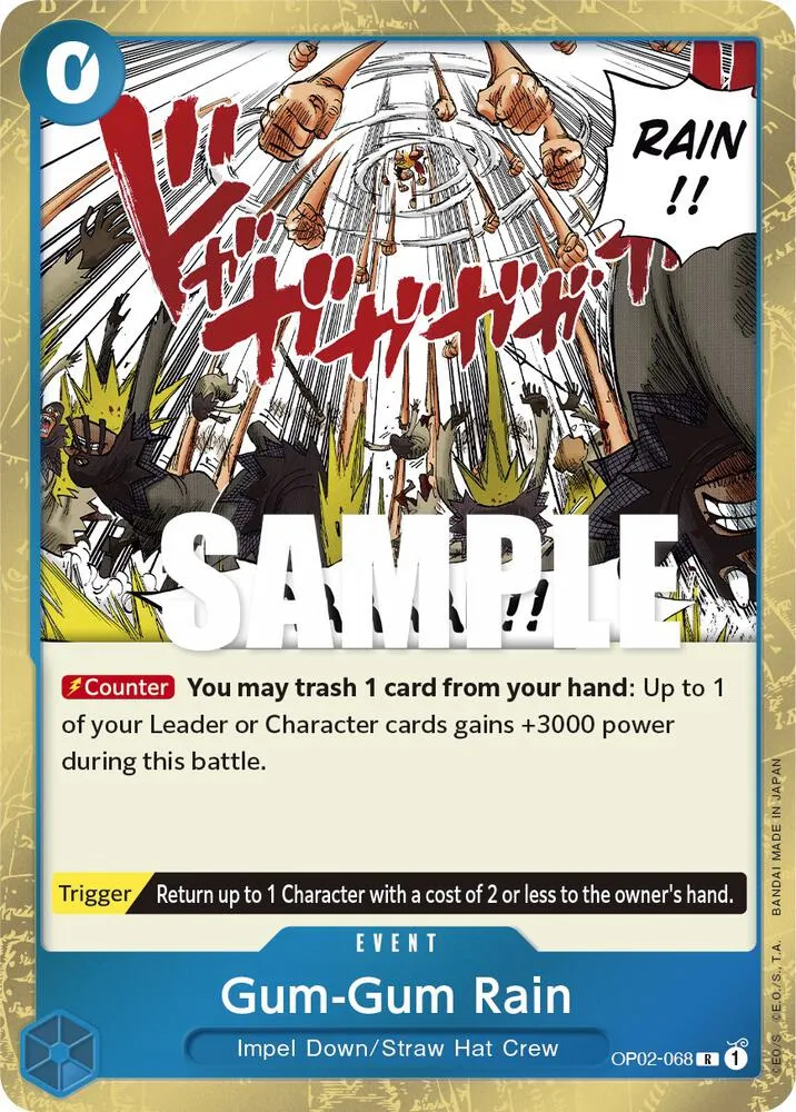 Gum-Gum Rain — Paramount War — One Piece Card Game
