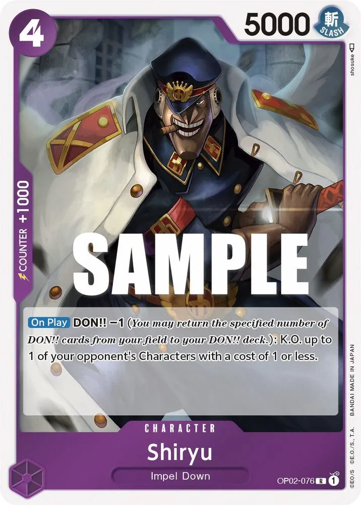 Shiryu — Paramount War — One Piece Card Game