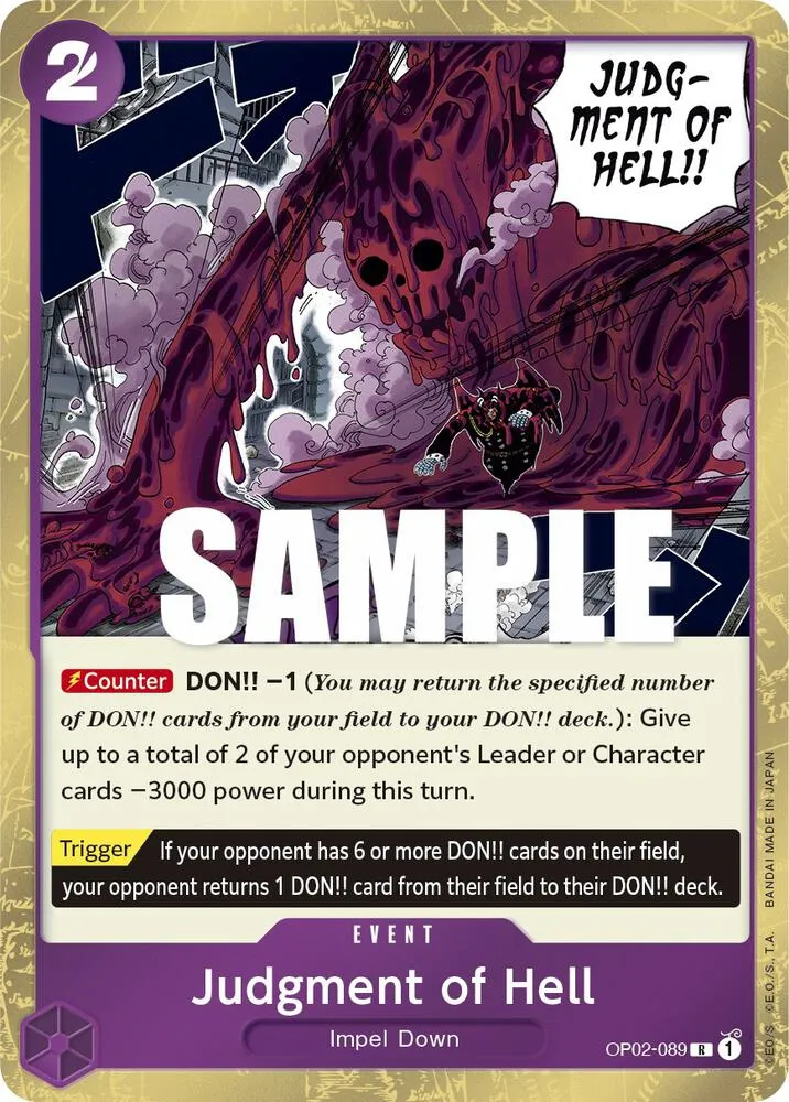 Judgment of Hell — Paramount War — One Piece Card Game