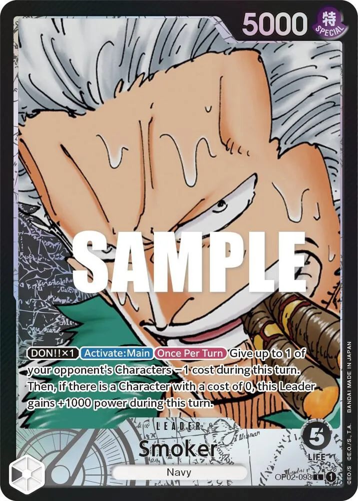 Smoker (093) (Alternate Art) — Paramount War — One Piece Card Game