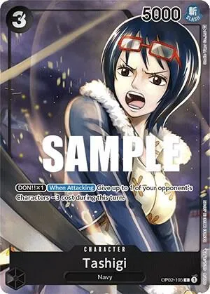 Tashigi (Box Topper) — Paramount War — One Piece Card Game