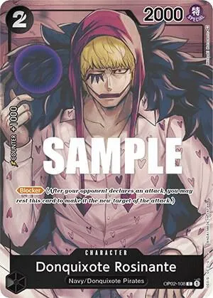Donquixote Rosinante (Box Topper) — Paramount War — One Piece Card Game