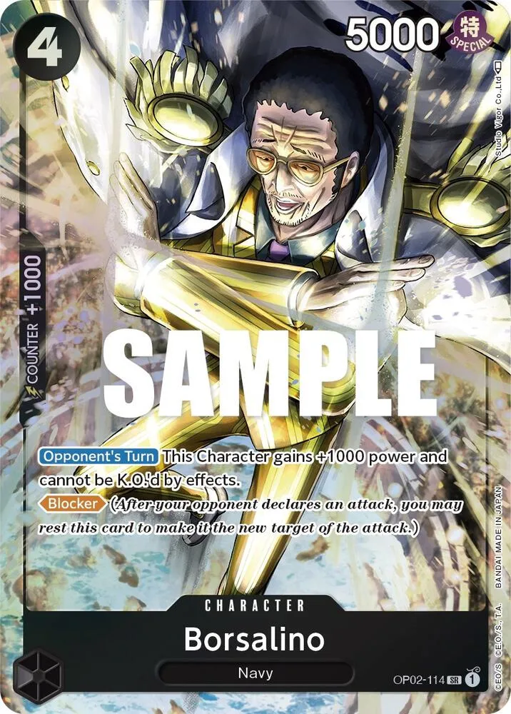 Borsalino (Alternate Art) — Paramount War — One Piece Card Game