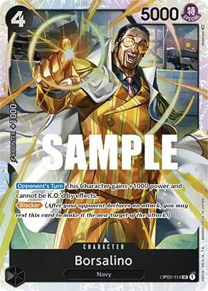 Borsalino — Paramount War — One Piece Card Game