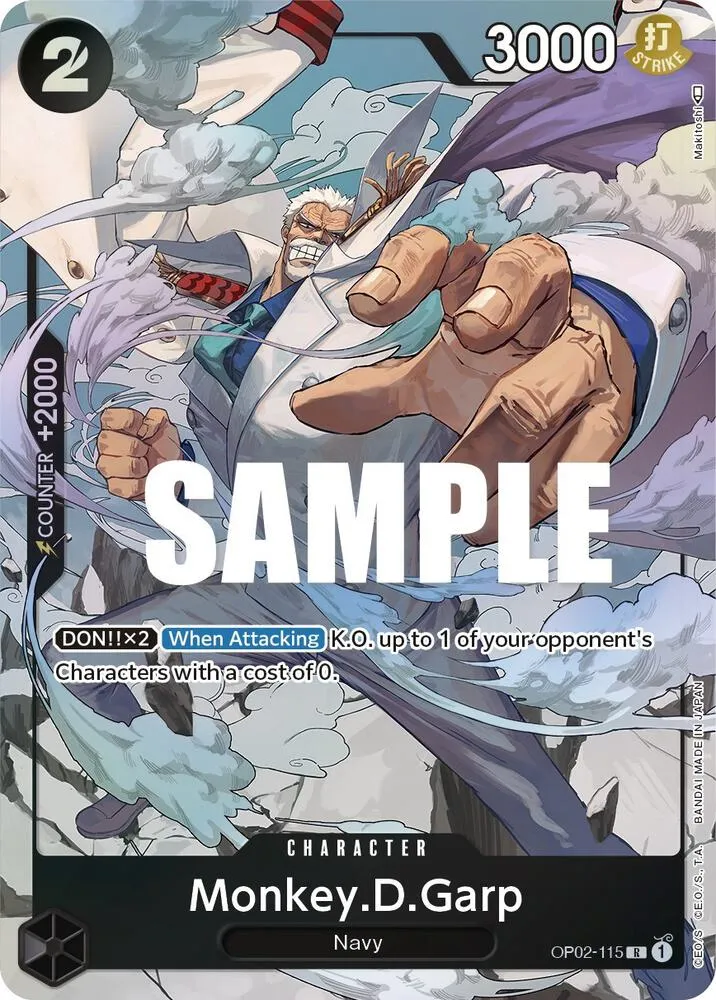 Monkey.D.Garp (115) (Alternate Art) — Paramount War — One Piece Card Game