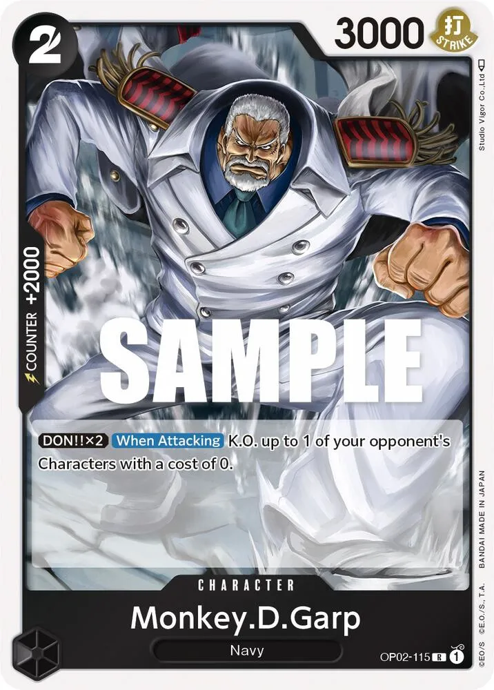 Monkey.D.Garp (115) — Paramount War — One Piece Card Game