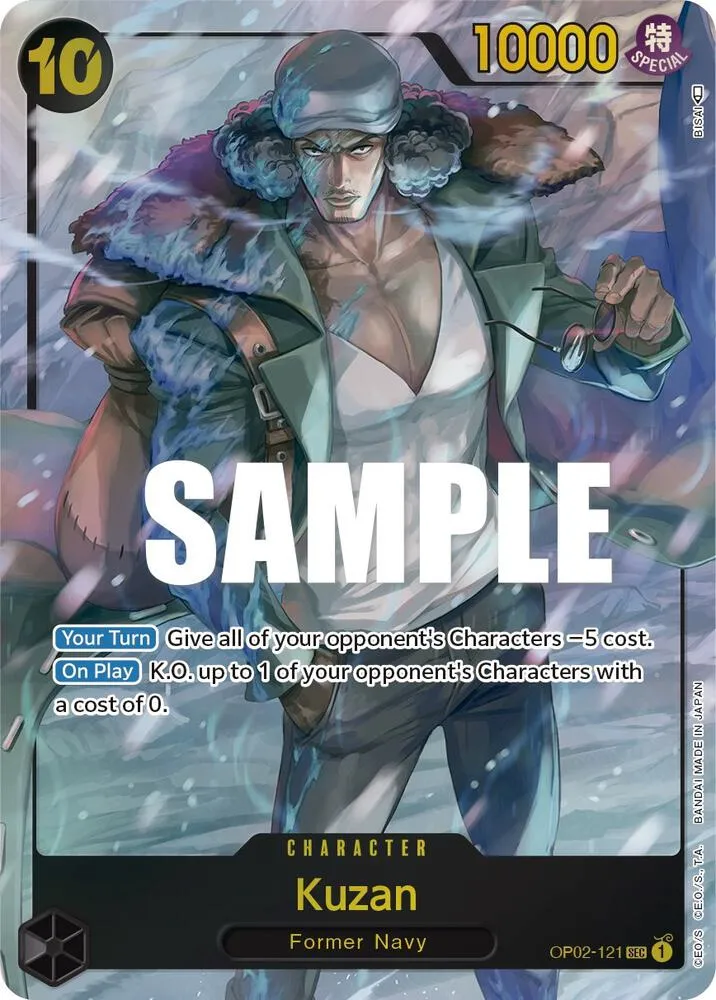 Kuzan (121) (Alternate Art) — Paramount War — One Piece Card Game
