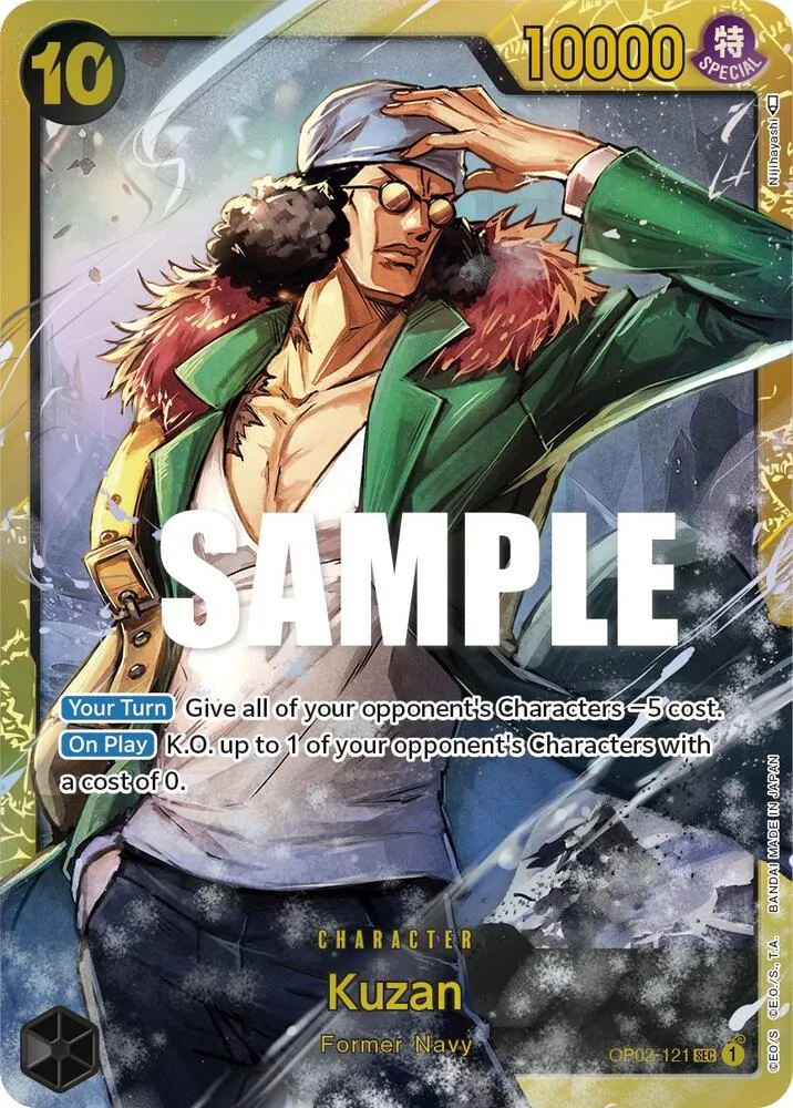 Kuzan (OP02-121) — Paramount War — One Piece Card Game