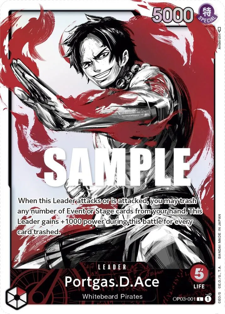 Portgas.D.Ace (Alternate Art) — Pillars of Strength — One Piece Card Game