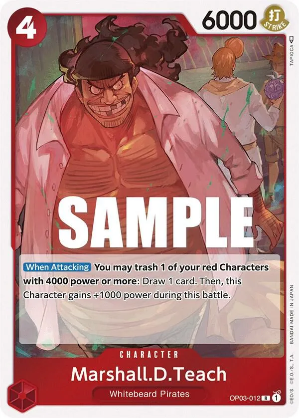 Marshall.D.Teach — Pillars of Strength — One Piece Card Game
