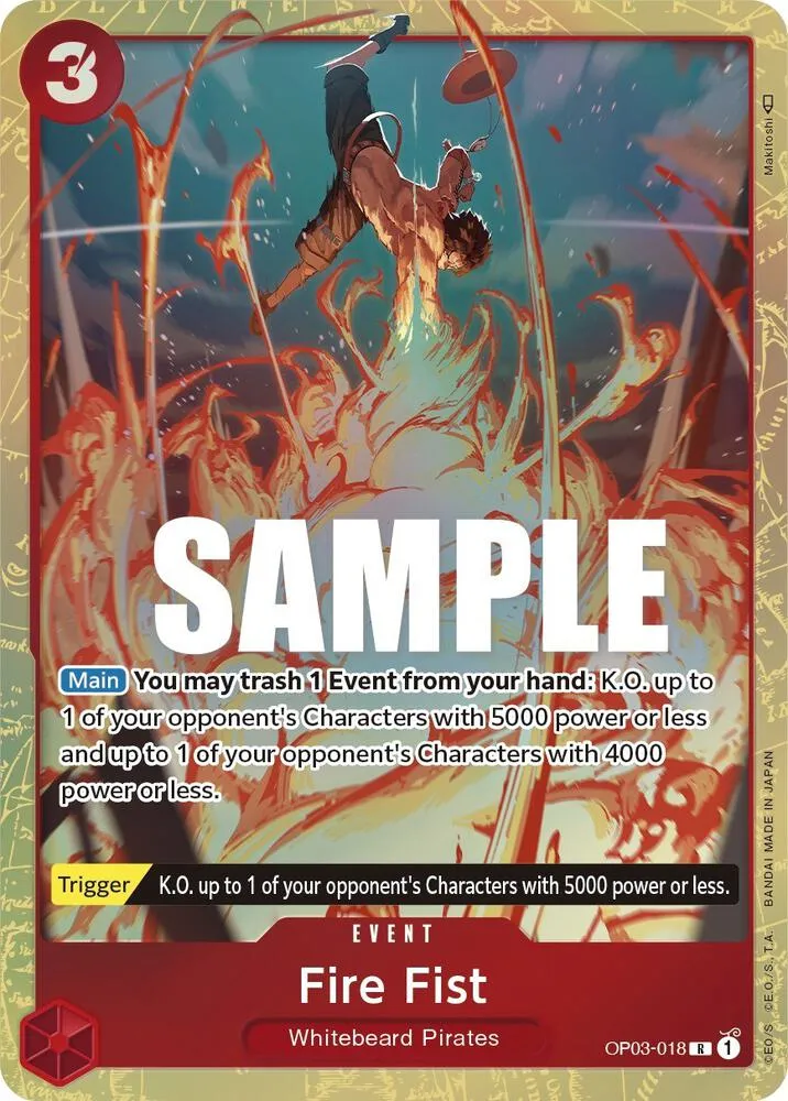 Fire Fist (Alternate Art) — Pillars of Strength — One Piece Card Game