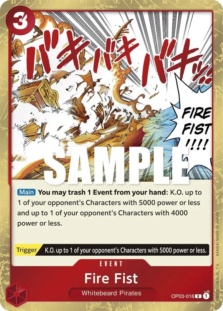 Fire Fist — Pillars of Strength — One Piece Card Game