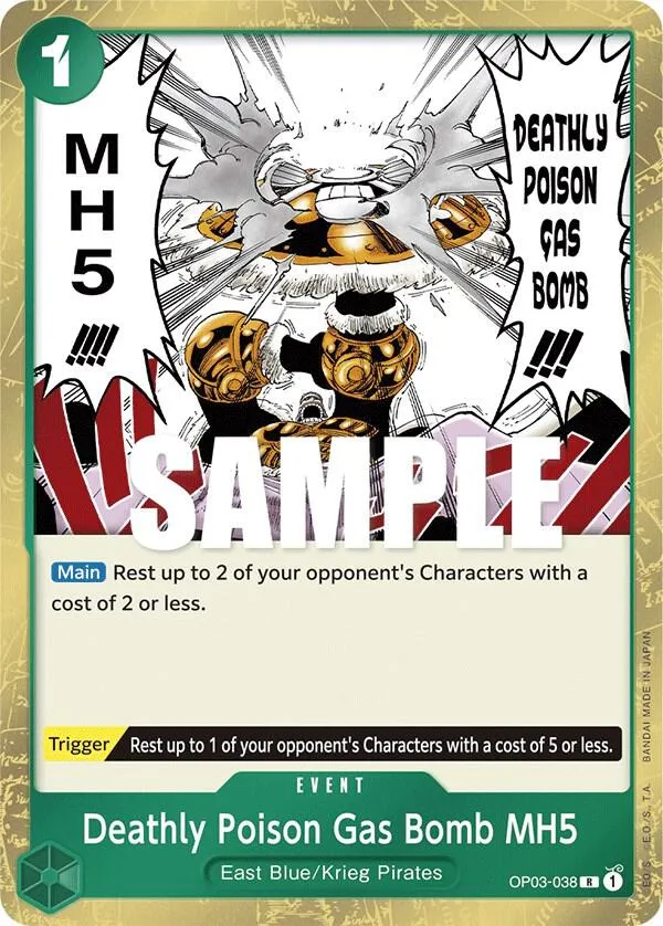 Deathly Poison Gas Bomb MH5 — Pillars of Strength — One Piece Card Game