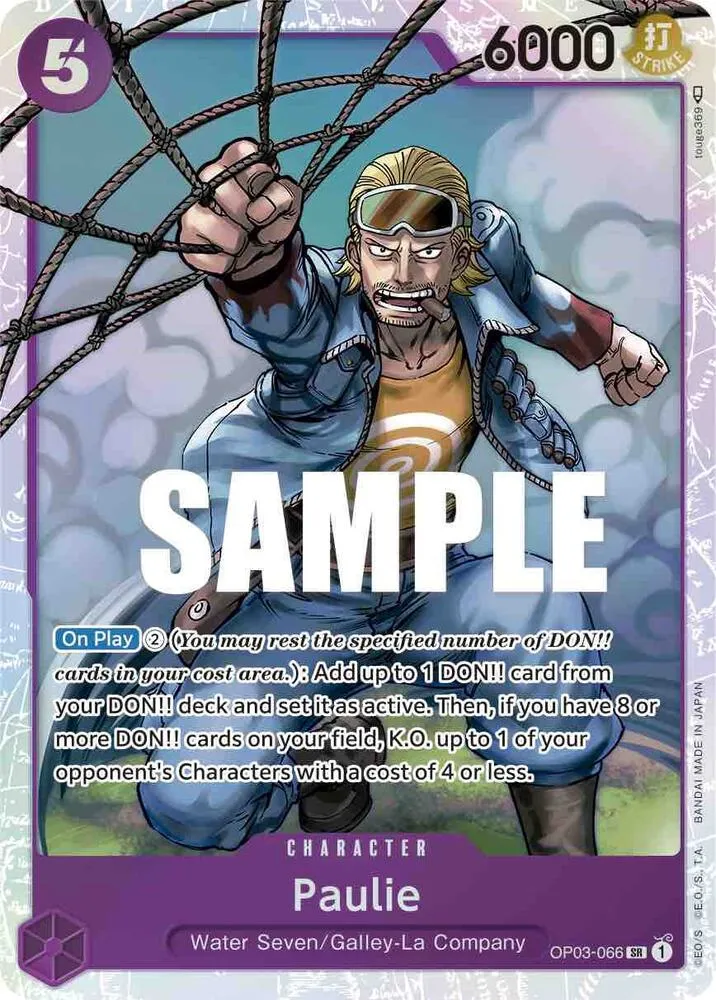 Paulie — Pillars of Strength — One Piece Card Game