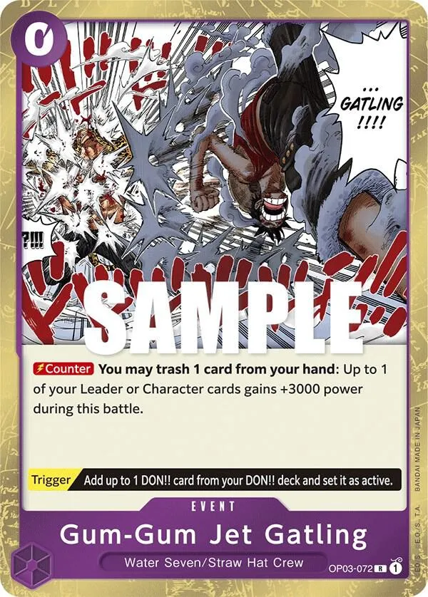 Gum-Gum Jet Gatling — Pillars of Strength — One Piece Card Game