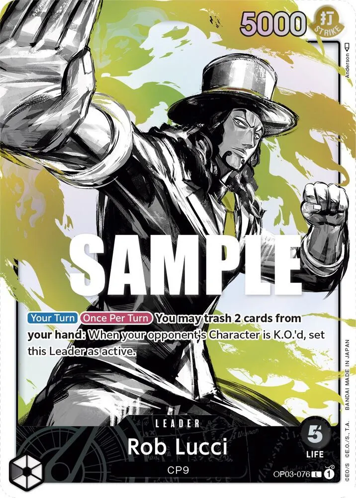 Rob Lucci (076) (Alternate Art) — Pillars of Strength — One Piece Card Game