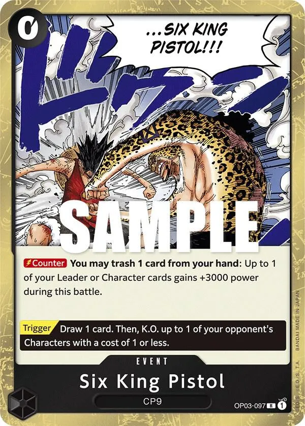 Six King Pistol — Pillars of Strength — One Piece Card Game