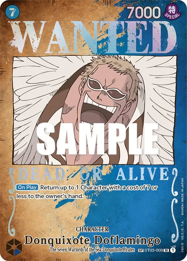 Donquixote Doflamingo (Wanted Poster) — Pillars of Strength — One Piece Card Game