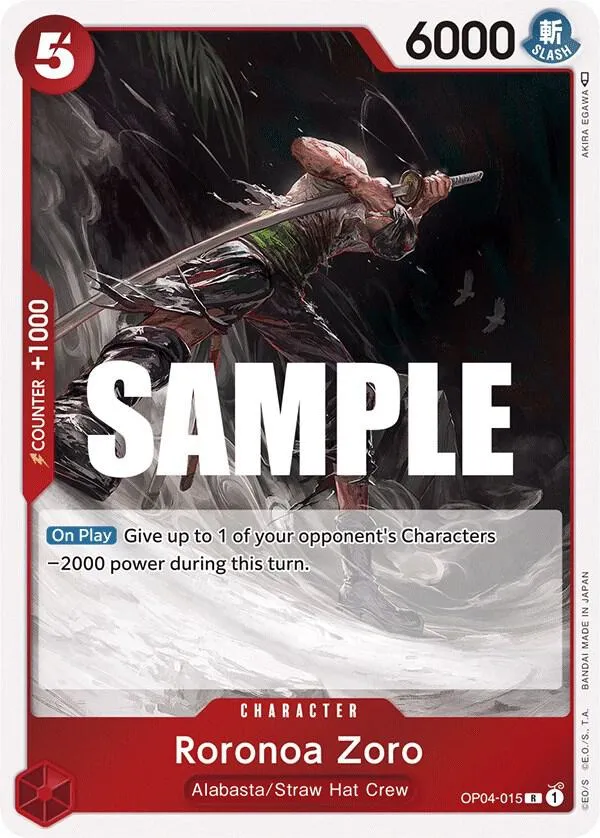 Roronoa Zoro from Kingdoms of Intrigue - One Piece Card Game