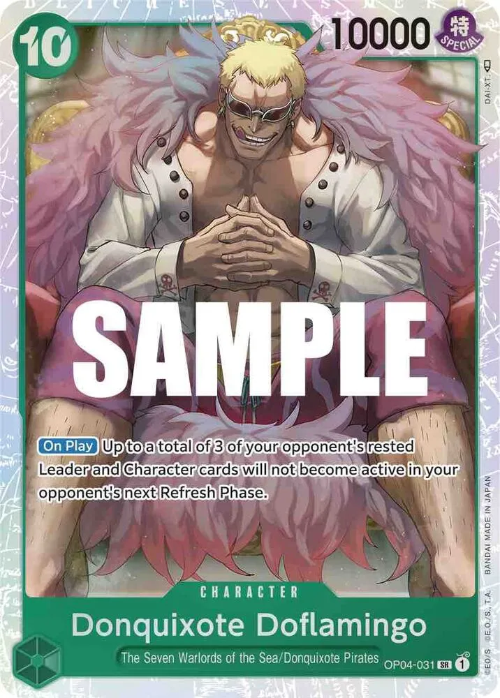 Donquixote Doflamingo (031) — Kingdoms of Intrigue — One Piece Card Game
