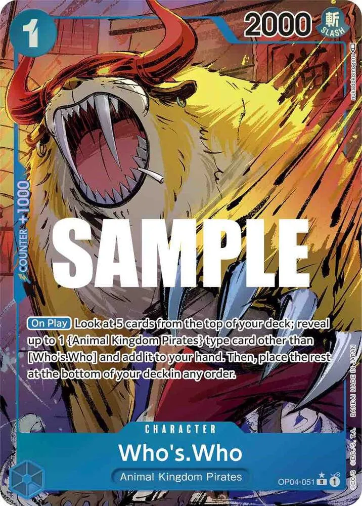 Who's.Who (Alternate Art) — Kingdoms of Intrigue — One Piece Card Game