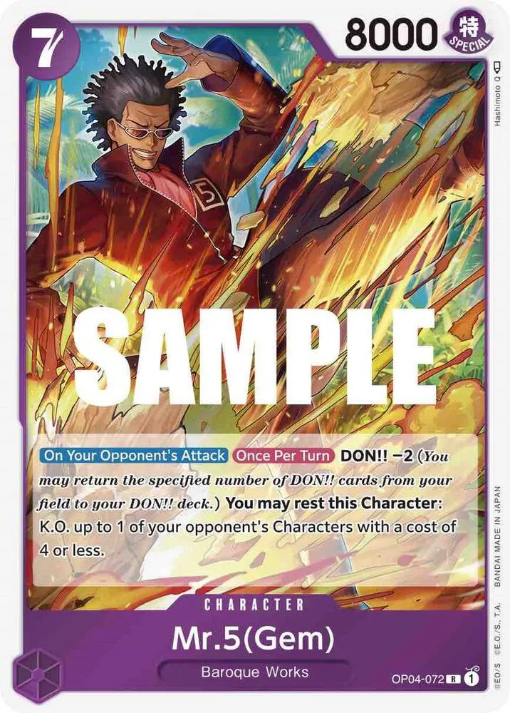 Mr.5 (Gem) — Kingdoms of Intrigue — One Piece Card Game