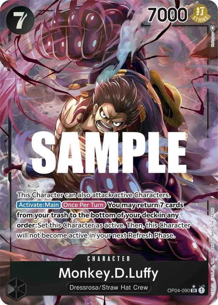 Monkey.D.Luffy (090) (Alternate Art) — Kingdoms of Intrigue — One Piece Card Game