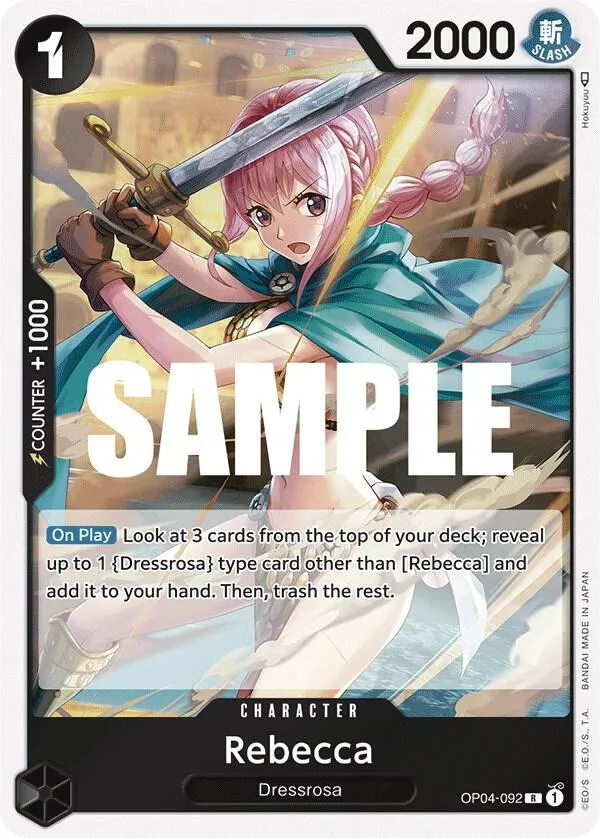 Rebecca (092) — Kingdoms of Intrigue — One Piece Card Game