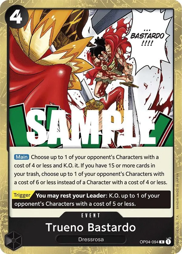 Trueno Bastardo — Kingdoms of Intrigue — One Piece Card Game