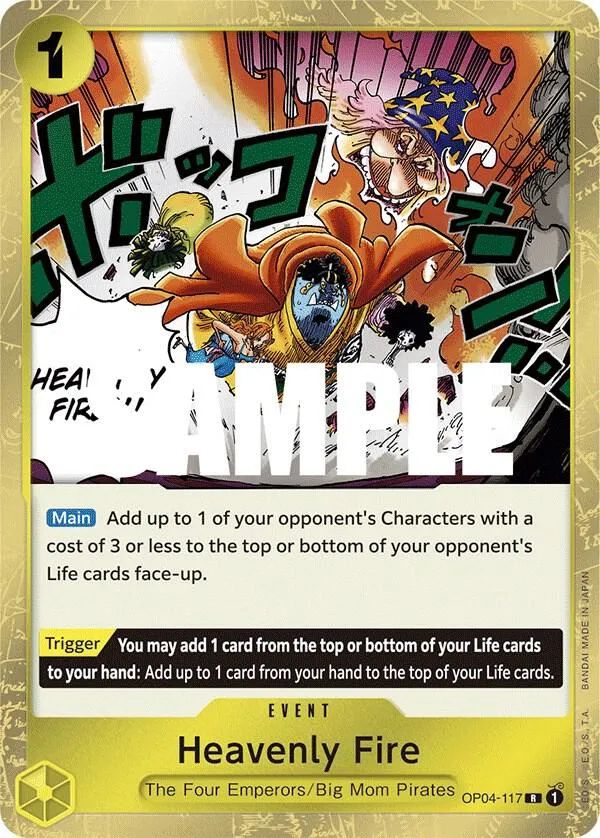 Heavenly Fire — Kingdoms of Intrigue — One Piece Card Game