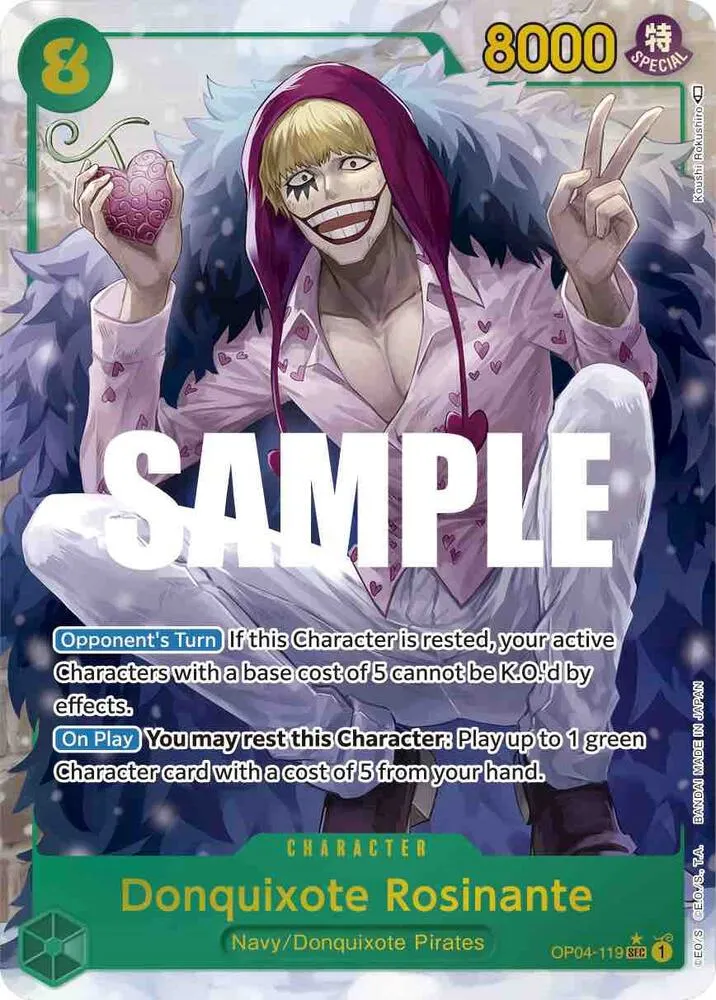 Donquixote Rosinante (Alternate Art) — Kingdoms of Intrigue — One Piece Card Game