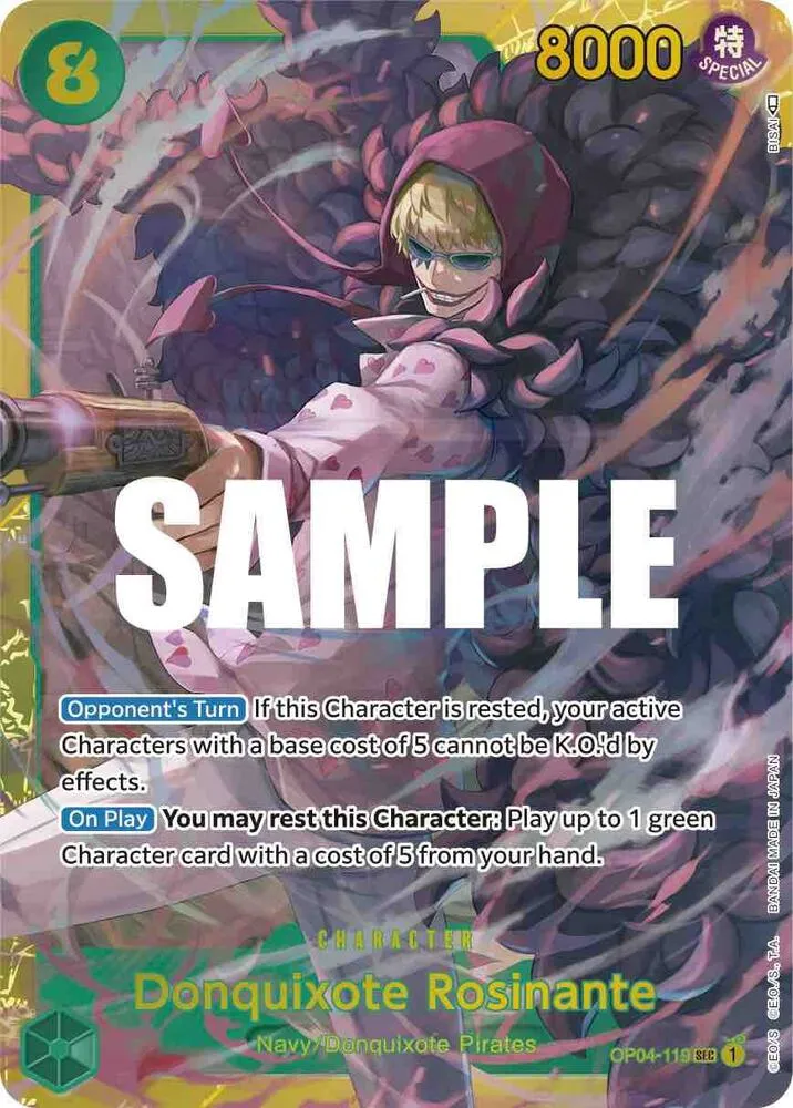 Donquixote Rosinante — Kingdoms of Intrigue — One Piece Card Game