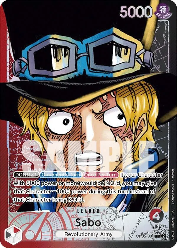 Sabo (001) (Alternate Art) — Awakening of the New Era — One Piece Card Game
