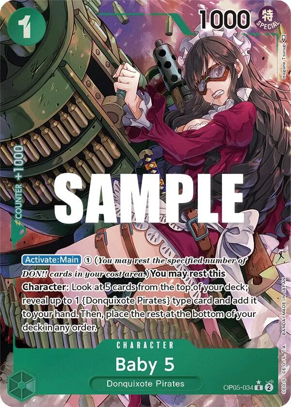 Baby 5 (034) (Alternate Art) — Awakening of the New Era — One Piece Card Game