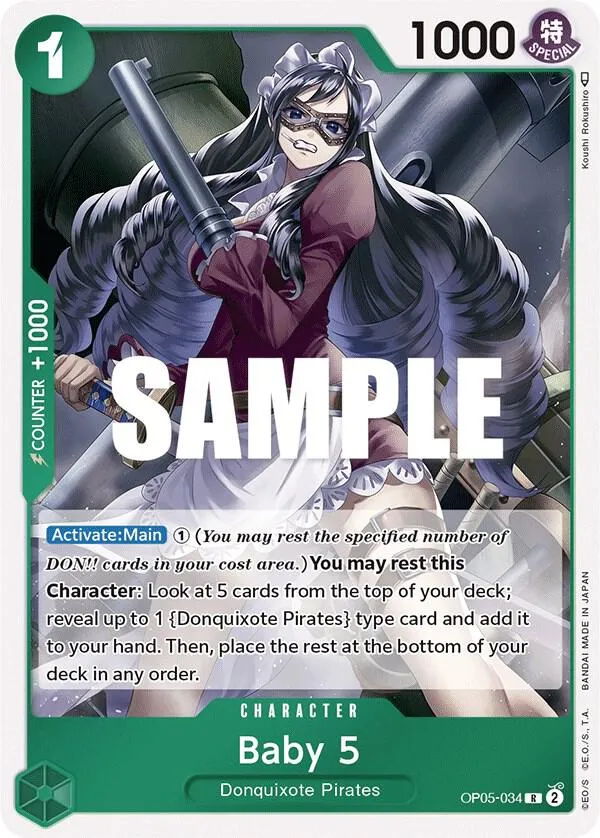 Baby 5 (034) — Awakening of the New Era — One Piece Card Game
