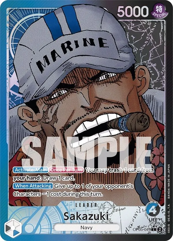 Sakazuki (Alternate Art) — Awakening of the New Era — One Piece Card Game