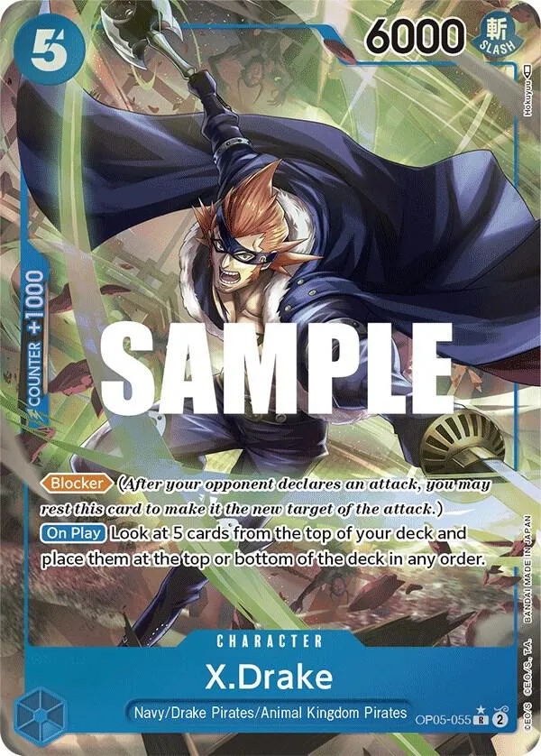 X.Drake (Alternate Art) — Awakening of the New Era — One Piece Card Game