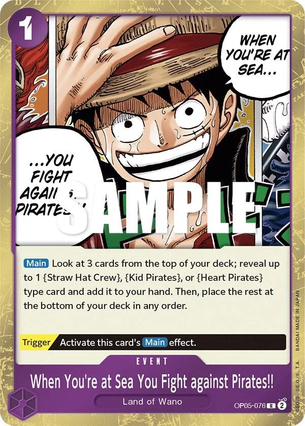 When You're at Sea You Fight against Pirates!! from Awakening of the New Era - One Piece Card Game